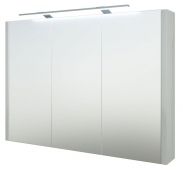 Bathroom - Mirror cabinet Bidar 22, Colour: White glossy - 65 x 90 x 12 cm (H x W x D)