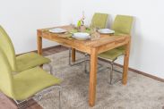 Dining table Wooden Nature 116 solid oiled Oak - 120-160 x 80 cm (W x D)