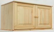 Wall cabinet 023, solid pine wood, clear finish - H50 x W90 x D60 cm 