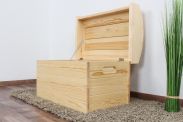  Chest solid, natural pine wood 184 – Dimensions 68 x 44 x 43 cm