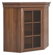 Display case attachment for chest of drawers Sentis, Colour: Dark Brown - 97 x 75 x 75 cm (H x W x D)