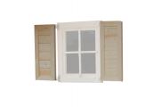 Shutters from 44 mm thick spruce wood