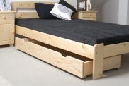 Drawer for bed- pine solid wood natural 002- Dimension 17 x 150 x 57 cm (H x W x D)