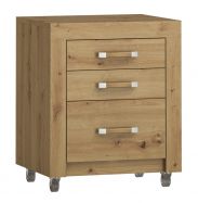 Vanimo 05 bedside cabinet / roll container, colour: oak - Measurements: 60 x 50 x 42 cm (H x W x D)