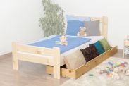 Drawer for bed- pine solid wood natural 003- Dimension 18,50 x 198 x 54 cm