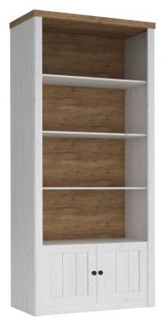 Bookshelf segnas 12, Colour: pine white / oak brown - 198 x 90 x 43 cm (H x W x D)