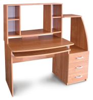 Desk Banjaran 22, Colour: Alder - Measurements: 135 x 132 x 60 cm (H x W x D)