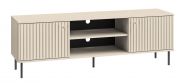 TV base cabinet Petkula 06, Colour: light beige - measurements: 53 x 160 x 40 cm (H x W x D), with 2 doors and 4 compartments.