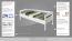 Single bed "Easy Premium Line" K1/n/s, solid beech wood, white finish - 90 x 200 cm