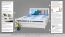 Youth bed K8 "Easy Premium Line" incl. 4 drawers and 2 cover plates, solid beech wood, white finish - 180 x 200 cm 