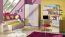Children's room - Highboard Dennis 04, Colour: Ash Purple - Measurements: 144 x 45 x 40 cm (h x w x d)