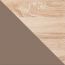 Suspended rack Arowana 06, Colour: Oak / Latte Matt - Measurements: 40 x 119 x 22 cm (H x W x D)