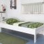 Single bed "Easy Premium Line" K1/1n, solid beech wood, white finish - 90 x 190 cm