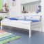 Children's bed / Youth bed  "Easy Premium Line" K1/1n, solid beech wood, white finish - 90 x 200 cm