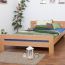 Double bed "Easy Premium Line" K6, solid beech wood, clearly varnished - 180 x 200 cm 