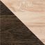 Chest of drawers Arowana 17, Colour: Oak / Dark Brown - Measurements: 127 x 56 x 44 cm (H x W x D)