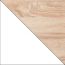 Arowana 14 Suspended rack, Colour: Oak / Glossy White - Measurements: 65 x 97 x 30 cm (H x W x D)
