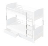 Bunk Bed set for children's room Milo 30, solid wood - Colour: white