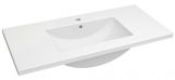 Bathroom - Washbasin Bokaro 03, Colour: White - 18 x 102 x 47 cm (H x W x D)
