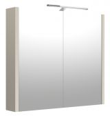 Bathroom - Mirror Cabinet Noida 04, Colour: Beige - 65 x 73 x 12 cm (H x W x D)