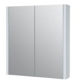 Bathroom - Mirror cabinet Bidar 01, Colour: White glossy - 65 x 60 x 12 cm (H x W x D)