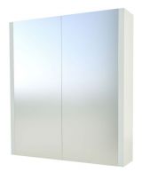 Bathroom - Mirror cabinet Bidar 10, Colour: White glossy - 65 x 75 x 12 cm (H x W x D)