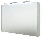 Bathroom - Mirror cabinet Bidar 22, Colour: White glossy - 65 x 90 x 12 cm (H x W x D)