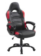 Swivel Chair Tamest 101, Colour: Black / Red - Measurements: 114 - 121 x 64 x 70 cm (H x W x D)