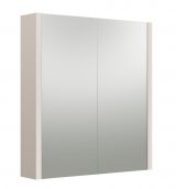 Bathroom - Mirror cabinet Malegaon 03, Colour: Beige - Measurements: 65 x 58 x 12 cm (H x W x D)
