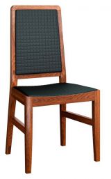 Chair "Lopar" 36, Colour: Walnut / black, solid - Measurements: 95 x 46 x 55 cm (H x W x D)