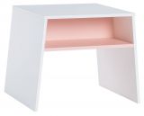 Children's table Irlin 02, Colour: White / Pink - Measurements: 49 x 60 x 50 cm (h x w x d)