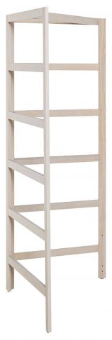 Ladder for kid bed Skalle, solid pine wood, Natural - Measurements: 190 x 98 x 69 cm (H x W x D)
