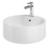Bathroom - Washbasin Dhule 10, Colour: White - 14 x 41 x 41 cm (H x W x D)