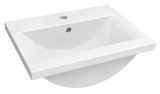Bathroom - Washbasin Jammu 01, Colour: White - 18 x 51 x 39 cm (h x w x d)