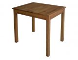 Small dining table Wooden Nature 205 solid beech Natural oiled - Measurements: 50 x 70 cm (W x D)