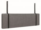 Headboard padding for kid bed Syrina 11, Colour: Grey - measurements: 30 x 114 x 5 cm (h x w x d)