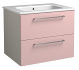 Vanity unit Noida 10, Colour: Beige / Pink - 50 x 61 x 46 cm (h x w x d)