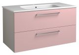 Vanity unit Noida 20, Colour: Beige / Pink - 50 x 91 x 46 cm (h x w x d)