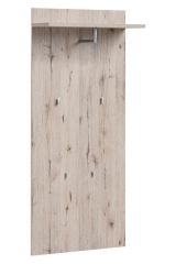 Wardrobe with four hooks Sviland 13, color: oak Wellington - Dimensions: 160 x 60 x 28 cm (H x W x D), with one shelf