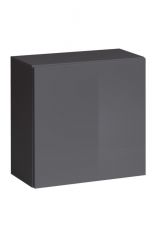 Wall cabinet Fardalen 11, color: grey - Dimensions: 60 x 60 x 30 cm (H x W x D), with push-to-open function