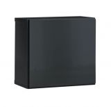 Modern wall cabinet with one compartment Möllen 07, color: grey - Dimensions: 30 x 30 x 25 cm (H x W x D), with push-to-open function