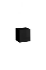 Square wall cabinet Trengereid 08, color: black - Dimensions: 35 x 35 x 32 cm (H x W x D), with push-to-open function