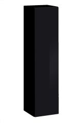 Wall cabinet Fardalen 06, color: black - Dimensions: 120 x 30 x 30 cm (H x W x D), with push-to-open