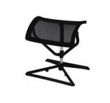 Ergonomic footrest Apolo 34, color: black, with adaptable mesh cover
