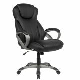 Ergonomic office swivel chair Apolo 109, color: black / silver, adjustable to body weight