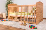 Cot bed "Schlafgut" solid beech wood, clearly oiled - 70 x 140 cm 