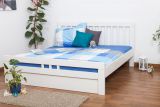 Youth bed K8 "Easy Premium Line" incl. cover plate, solid beech wood, wihite finish - 180 x 200 cm