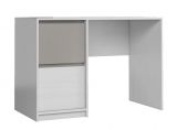 Desk Alwiru 10, Colour: Pine White / grey - 75 x 120 x 60 cm (H x W x D)