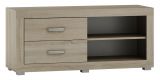 TV base cabinet Lorengau 14, colour: Sonoma oak - Measurements: 53 x 120 x 42 cm (H x W x D)