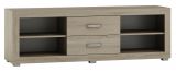 TV base cabinet Lorengau 13, colour: Sonoma oak - Measurements: 53 x 160 x 42 cm (H x W x D)